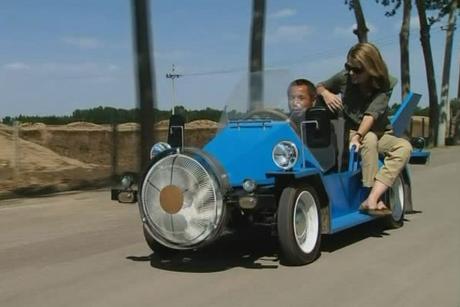 Wind Power Car - Blue Hornet